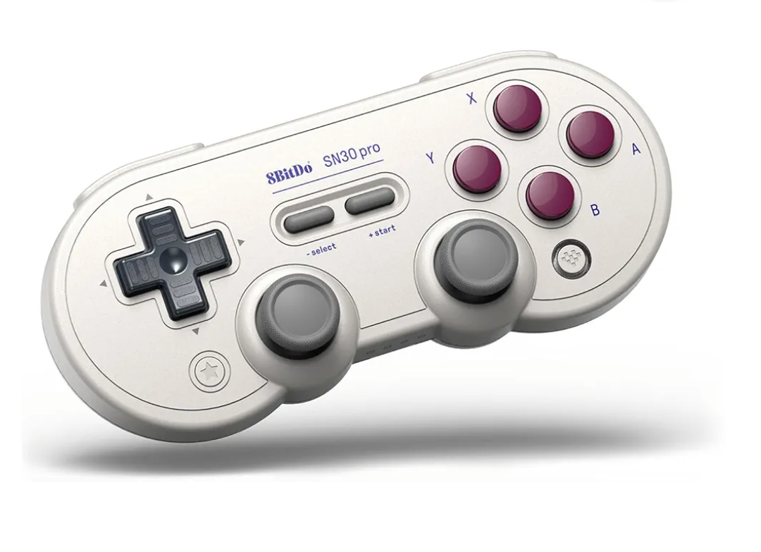 8BitDo SN30 Pro Bluetooth Controller with Hall Effect Joysticks, Rumble Vibration, and Turbo Function, Compatible with Switch/Switch 2, PC, macOS, Android, Steam Deck & Raspberry Pi (G Classic)