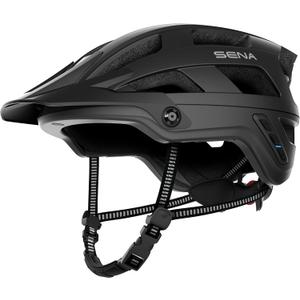 Sena M1 / M1 EVO Bluetooth and Mesh Intercom Smart Communications Mountain Bike Helmets (Matte Black, Large)