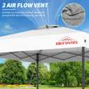 10x10 Pop Up Canopy, Easy Up Canopy Tent, Heavy Duty Tents for Parties, One Person Set Up Event Tent, White