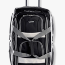 Olympia U.S.A. 22 inch Carry On 8 Pockets Wheeled Rolling Duffel Bag Water Resistant Luggage Lightweight Travel Suitcase with Retractable Handle, Black