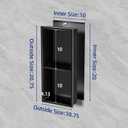 20 x 10 Inch 304 Stainless Steel Recessed Shower Niche , No Tile Needed