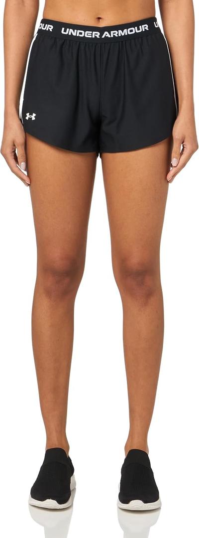 Under Armour Womens Tech Play Up Shorts (X-Large, (002) Black / / White)