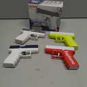 Pack of 3 Water Squirt Gun, in Blue, Pink, and Gray Colors (Grey)