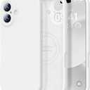 Vooii Magnetic for iPhone 17 Case, Compatible with Magsafe (Premium Liquid Silicone) (Integrated Camera Control Button) Full Body Protective Anti-Scratch Microfiber Lining 6.3", White