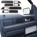 JeCar 8PCS for F150 Interior Trim Door Handle Panel Cover Trim for 2009-2014 Ford F150 Carbon Fiber Interior Accessories