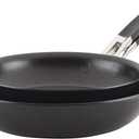 Anolon Smart Stack Hard Anodized Nonstick Frying Pan Set/ Skillet Set - 10 Inch and 12 Inch, Black