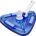 Poolmaster 27514 Clear View Transparent Weighted Triangle Vinyl Liner Swimming Pool Vacuum, Blue