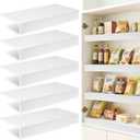 5 Pcs PVC Wire Rack Covers for Removable Closet Decoration, Wire Rack Covers Pantry Shelves Suitable for Bathroom Kitchen Shelving Organization- 24 x 12 Inch(White)