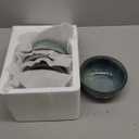 vancasso Starry 24oz Bowls for Soup, Ceramic Deep Soup Bowls Set of 4, Green Cereal Bowls Set for Kitchen, Salad Bowls Set, Pasta Oatmeal Bowls, Lead-free, Dishwasher & Microwave Oven Safe, Dark Green