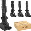 Ignition Coil Pack Set of 4 Replacement for 2.0 2.3 2.5 Mazda 3, Mazda 6, Mazda CX7, Mazda MX5 Miata 2006 2007 2008 2009 2010 2011 2012 2013 2014 2015, L4 2.0L 2.3L 2.5L, UF540