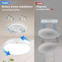 Lakumu 9" Rechargeable Motion Sensor Ceiling Light with Remote, Wireless LED Ceiling Light Battery Operated, No Wiring Battery Powered Ceiling Lights for Closet Shower Stairs Pantry Hallway, 3CCT