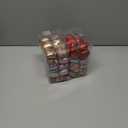 2 x 36 Pcs Valentine Heart Shaped Ornaments, Rose Gold Silver Pink Red Heart Ornaments for Mother's Day Christmas Wedding Anniversary Valentines Day Hanging Decorations