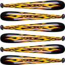 ArtCreativity Inflatable Flame Baseball Bats for Kids, Set of 6, 40 Inch Durable Inflates, Cool Sports Birthday Party Favors, Decorations, and Supplies, Carnival Party Prizes