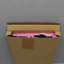 Sweetude 6 Pcs Extra Large Valentine's Day Gift Bags Bulk 16" x 13" Reusable Pink Gift Bags for Flower Candy Red Heart Wrapping Pink Black Tote Bag with Handles Non Woven Bag for Valentines Day Gifts