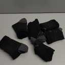 6 Pairs Plantar Fasciitis Socks for Men & Women, Ankle Brace Compression Socks with Arch Support for Achilles Tendonitis, Heel Pain, Swelling & Arthritis Relief, Black, Large