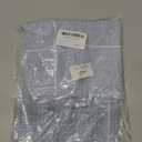 vctops Rustic Lattice Cotton Linen Decorative Throw Pillow Cover Embroidery Square Cushion Cover Pillowcase for Sofa Bedroom Couch (Plaid Blue, 18"x18")