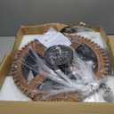 20" Flush Mount Caged Ceiling Fan with Light, Farmhouse Low Profile Ceiling Fan with Remote, Wooden Fandelier 6 Speed Quiet DC Motor, Reversible Chandelier Ceiling Fan for Bedroom Kitchen Living Room