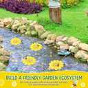 Enhon 4 Pack Bee Watering Station, 8.5 inch Sunflower Floating Bee Island, Butterfly Feeder, Pontoon Watering Station for Butterfly Insect Feeding, Bath and Outdoors Garden Decor