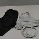 SATINIOR 2 Pieces Winter Dog Hoodie Warm Small Dog Sweatshirts with Pocket Cotton Coat for Chihuahua Clothes Puppy Costume (Small ,Black, Gray)