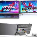 Laptop Screen Extender, 14” FHD 1080P Portable Monitor for Laptop with 100% sRGB, Dual Screen Extender for Laptop 13–17.3”, Plug & Play External Monitor, Business Travel & Home Office