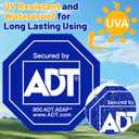 4 x 12 Pack Security Stickers, Safety Signs Waterproof Decals for Home Windows and Doors HD Printed