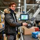 Double-layer Thick Fleece Ski Neck Gaiter, Winter Scarf Face Mask for Men Women, Warmer Beanie for Big Heads (Navy Blue)