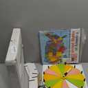 12.80 Inch 12 Section MDF Spinning Prize Wheel, Heavy Duty Base Tabletop Spinner, Spin The Wheel for Carnival, Trade Show for Kids and Student for Entertaintment (with Marker and USA Map Picture)