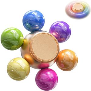 ATESSON Metal Fidget Spinner for Adults and Kids with High-Speed Stainless Steel Bearing Silent Rotation for 3-5 Min Fidget Toys for Stress Relief Anxiety ADHD Autism Boredom for Gifts Party Favors