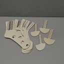 4 Pieces Sock Blockers for Knitting Wooden Sock Blockers Adjustable Thicken Knit Sock Ruler Tool Stocking Blockers Wood Sock Form Stretchers for Knitting Crochet Stocking Display Knitters Beginners