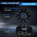 5x4.5 Wheel Spacers 1/2 inch 5x114.3 Forged Wheel Adapters with 60.1mm Hubcentric for Toyota Camry RAV4 Highlander Sienna Avalon Lexus RX350 RX450h Lexus ES300 ES300h ES350 IS250 IS350 GS300