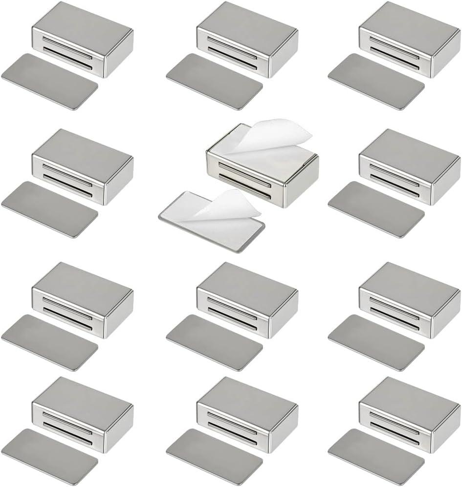 TIMESETL 12Pack Cabinet Magnetic Catch Adhesive, Magnetic Door Catch Cabinet Door Magnet Latch Stainless Steel Kitchen Magnetic Latch for Cupboard Magnetic Closure Closet Door Closing for Drawer