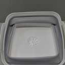 Dishpan for Washing Dishes, 2.4Gal/9L Wash Basin with Draining Plug Carry Handles, Collapsible Bucket for Cleaning, Portable Sink, Foldable Plastic Tub