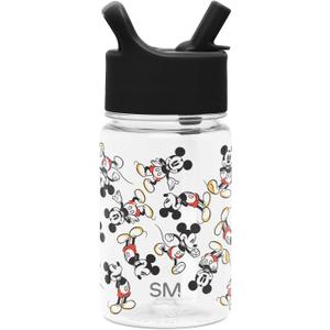 Simple Modern Disney Mickey Mouse Kids Water Bottle Plastic BPA-Free Tritan Cup with Leak Proof Straw Lid | Reusable and Durable for Toddlers, Boys | Summit Collection | 12oz, Mickey Mouse Retro Simple Modern Disney Mickey Mouse Kids Water Bottle Plastic BPA-Free Tritan Cup with Leak Proof Straw Lid | Reusable and Durable for Toddlers, Boys | Summit Collection | 12oz, Mickey Mouse Retro