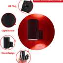 670nm Red Light Night Light for Sleep - Zero Blue Light, Adjustable Brightness & Energy Efficient Night Light Plug into Wall with Dusk-to-Dawn Sensor for Nursery, Bedroom, Bathroom [2 Pack]