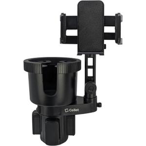Cellet Car Cup Holder Phone Mount, Phone Holder Mount Cradle Universal Adjustable Compatible for All Smartphones Apple iPhone, Samsung Galaxy Note, LG, Moto Google Pixel (Extra Cup)