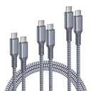 Elebase iPhone 17 Pro Max Charging Cord 3.3/6.6/10FT 3 Pack,USB C to Type C,60W Fast Charger USBC Car Carplay Cable for Apple 17e 16,AirPods 4,iPad 10 9 8 7 Mini 6,Samsung Galaxy S26 S25 Plus Tab S11