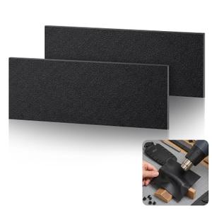 Pangda 2 Pack Thermoformed Plastic Sheets 0.080" Thick 6 x 24 Inch Black, Precise Cut, High Strength Rigid Thermoplastic for DIY Knife Sheaths, Crafts, Model Parts, Holster Making, Cosplay