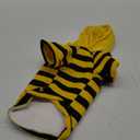Selena Cat Bee Antennae Costume Hoodies Cute Bee Stripes Dog Kitten Puppy Pet Apparel (X-Small,Yellow&Black)