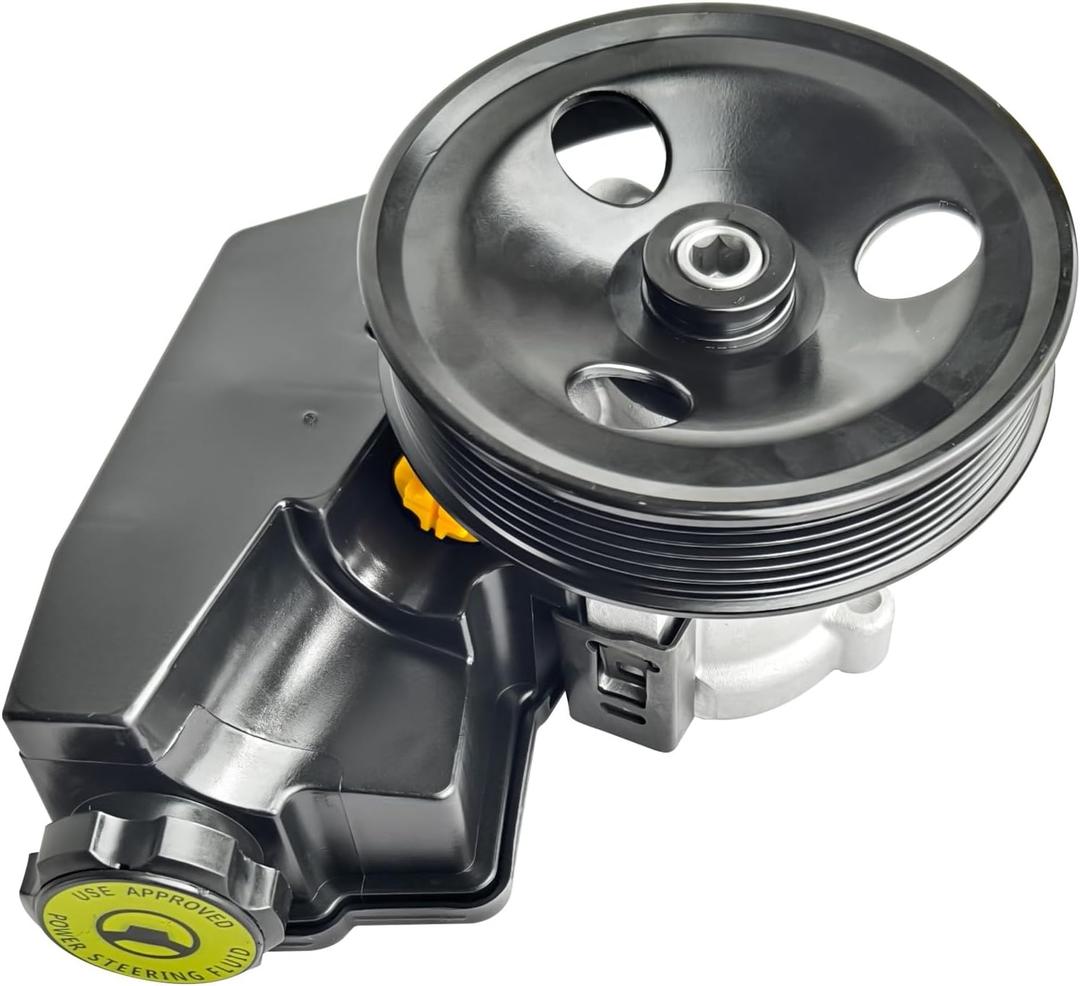 20-61607 Power Steering Pump with Pulley Reservoir Fits for 1999-2004 Jeep Grand Cherokee Sport Utility L6 4.0L, for 1999-2000 Jeep Grand Cherokee Sport Utility V8 4.7L, Power Assit Pump OE# 5080551AB