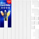 Delamu Cord Covers for Wires on Wall, 113.4in TV Cord Hider, Self-adhesive Cable Hider Cable Cover Raceway, Paintable Wire Hider Wire Covers for Cords, Hide Cords Wall Mounted Tv, W0.95H0.55in, White