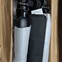 Drive Medical Lightweight Folding Transport Wheelchair - Reliable Mobility Support - Durable Steel Frame - Swing-Away Footrests - Compact Travel Design - Silver (1 Count (Pack of 1))