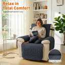 Pet Recliner Chair Covers,100% Waterproof Recliner Cover,Dark Gray | 28",100% Waterproof Slipcover, Non-Slip, Storage Pouch, Laundry Safe, Adjustable Bands, Pet Friendly Guard, Durable.
