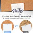 ARCOBIS Cork Board White Board Combo, 36 x 24 Inch Bulletin Board, Magnetic Dry Erase Board & Corkboard for Wall, Vision Board for Home, Office, School, Black Frame