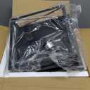 2-Light Industrial Square Flush Mount Ceiling Light, Farmhouse Ceiling Light Fixture for Kitchen, Modern Black Close to Ceiling Light for Hallway Bedroom Balcony Porch Stairway, E26, 2-Pack