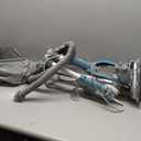 Drywall Sander with Vacuum Dust Collector, 1000W Popcorn Ceiling Removal Tool, Electric Drywall Sander with Digital Display Screen 9 Variable Speed 800-2100RPM, Foldable & Extendable Handle (Light Blue)