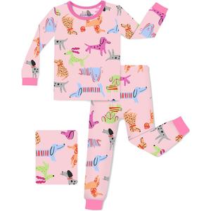 Bamboo Viscose Toddler Girls Kids Pajamas Unicorn Mermaid Pjs Long Sleeve Snug fit 12M-8Y 2pcs Soft Jammies