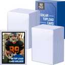 WVM 50 Pack 3x4 Inch Card Sleeves Top Loaders for Cards, Baseball Card Protectors Hard Plastic, Premium Toploaders for Cards, Card Holder Baseball Football Sports and Game Cards