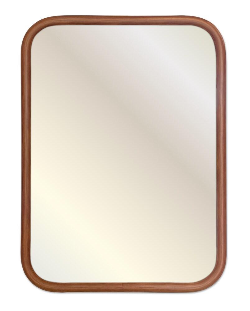18x24 Mirror Rounded Rectangle Brown