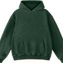 Dnzzs Acid Wash Hoodie for Womens Pullover Oversized Women's Fashion Hoodies & Sweatshirts Vintage Sweatshirt Heavyweight (Green)