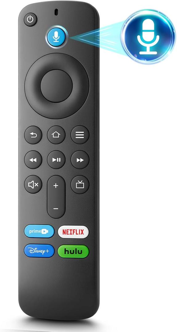 Voice Replacement Remote Control Compatible with Fire TV Stick,TV Cube and Amazon Fire Smart TVs